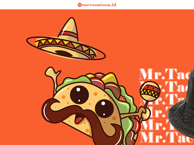 Mr Tacos Illustration branding cuteillustration design foody graphic design illustration illustrator logo taco vector