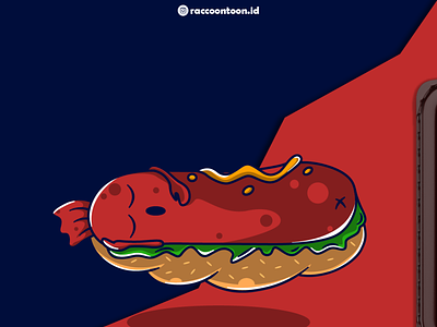 Sausage Illustration branding design graphic design illustration illustrator logo restaurant sausage vector