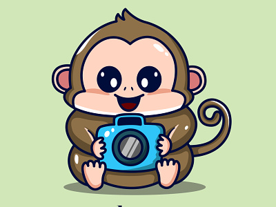 Monkeygrapher Illustration branding cute design graphic design illustration illustrator logo monkey vector