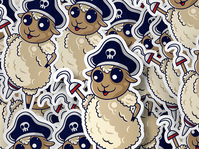 Pirates sheep Illustration