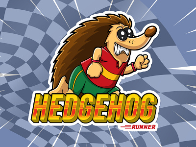 Hedgehog running illustration branding crypto cutelogo design graphic design illustration illustrator logo mascot mbe nft vector