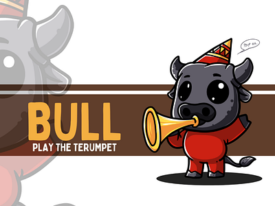 Trumpet blowing bull