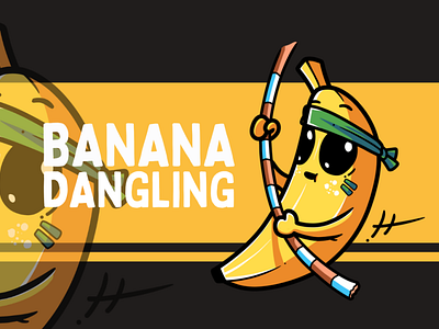 Hanging bananas