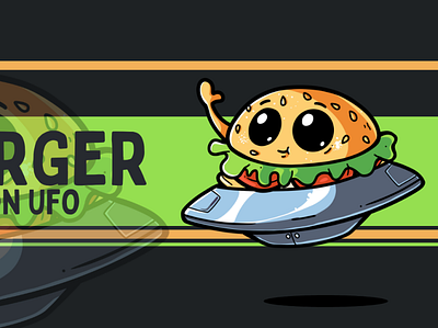 UFO ride burger background