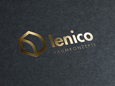 Lenico Logo 3d architecture branding identity logo