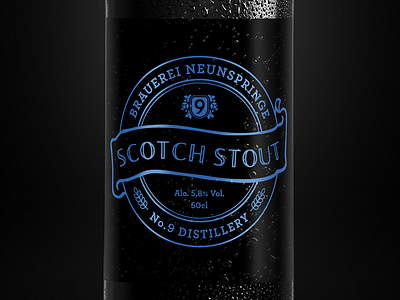 Whisky beer design concept