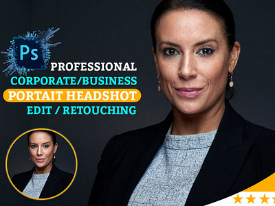 edit professional corporate portait headshot photo in photoshop headshot photo edit