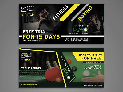 Sports Voucher Designs branding coupons design logo print printdesign sports vector vouchers