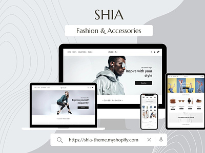 SHIA - Fashion Shopify Theme ecommerce fashion shopify shopify theme web website website design