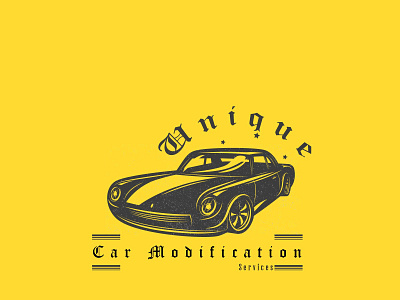 Car Modification 01 design illustration logo minimal vector