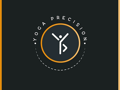 Yoga Precision design illustration logo minimal vector