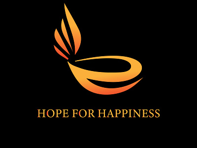 Hope for Happiness design illustration logo minimal vector