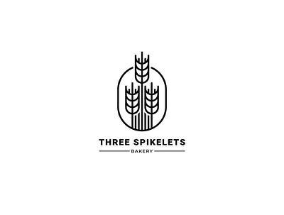 Three spikelets branding design flat graphic design illustration illustrator logo minimal typography vector