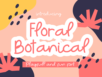 Floral Botanical Font Script