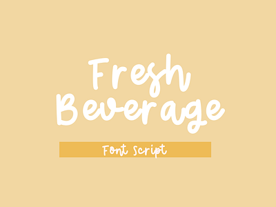 Fresh Beverage Playfull Font Script alphabet characters creative design display font fun funny kids letter line lowercase modern monoline numeric playfull punctuation type typography uppercase