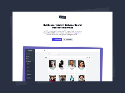 Landing Page for Tailkit