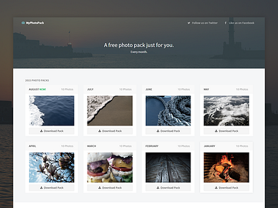 MyPhotoPack - Redesign by pixelcave on Dribbble