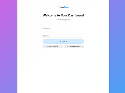 Codebase - Log In