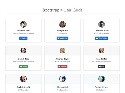 User Cards cards design freebie ui users widgets