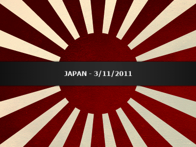 Japan - 3/11/2011 black earthquake japan red rising sun tsunami