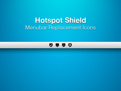 Hotspot Shield Menubar Replacements download free hotspot shield icons menubar replacement vpn