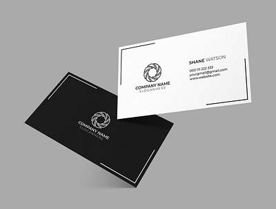 Simple Photography Business Card branding business card business card design creative business card design illustration letter logo letter logo design modern logo