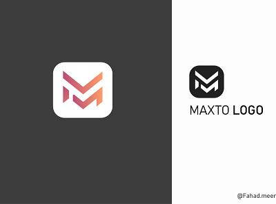 Maxtro logo fahadmeerx icon logo logodesign vector