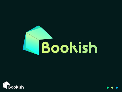 Bookish logo (unused) book logo business logo college logo company logo education educational logo illustration library logo logo logodesign school logo teach tech
