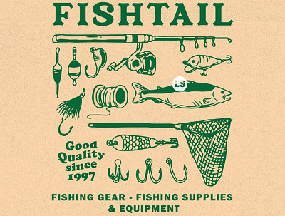 Fishing Equipment branding design graphic design illustration illustrator logo minimal type typography vector