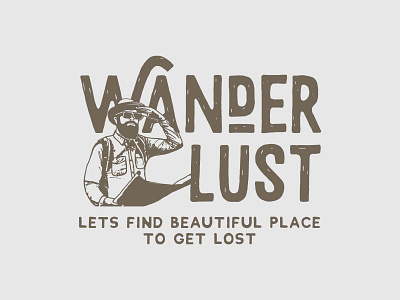 Wanderlust adventure art branding camp design flat graphic design illustration illustrator logo minimal type vector