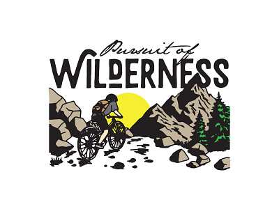 Pursuit of wilderness branding design graphic design illustration illustrator logo minimal retro type typography vector vintage