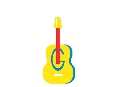 GUITAR LOGO branding business design flat graphic design guitar illustration illustrator letter g logo ui ux