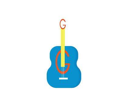 G GUITAR LOGO branding business design flat graphic design guitar illustration illustrator letter g logo logo ui