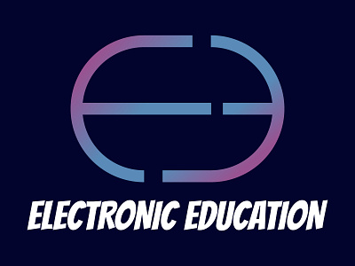 E EDUCATION branding business design education electronic flat graphic design illustration illustrator logo ui vector