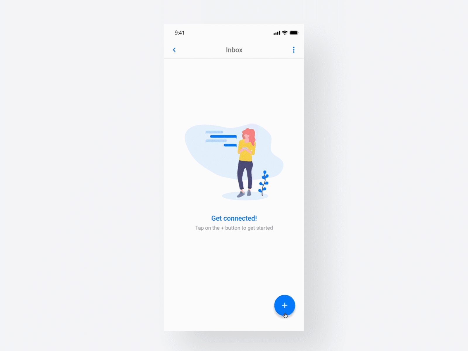 Floating Action Button Interaction adobexd design fab figma flat gif interaction design minimal motion design ui ux