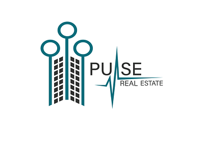 Logo for real estate company. best branding building chat construction graphic design icon identity logo logo design minimal pulse real estate simple wordmark