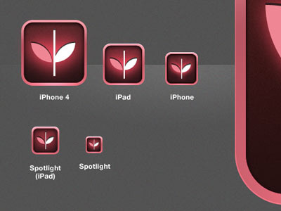 Amended icons iphone