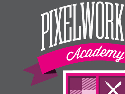 My t-shirt design in progress for United Pixelworkers grey pink