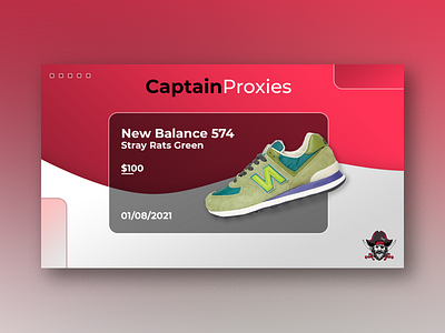 Captain Proxies - New Balance 574 Stray Rats Release Graphic