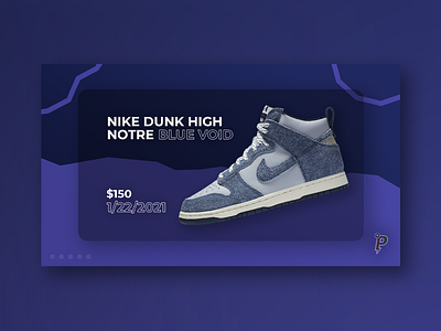 Ping Proxies - Dunk Notre Blue Void Release Graphic