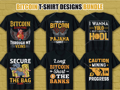 Bitcoin T Shirt Design Bundle merchbyamazon