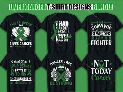 Liver Cancer T-Shirt Design Bundle