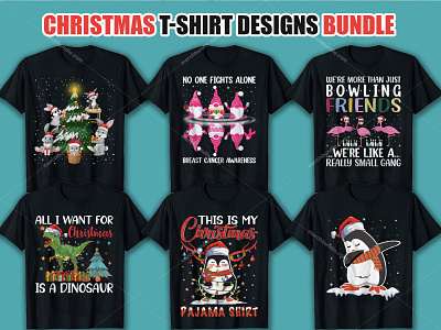 New Christmas T Shirt Design Bundle.