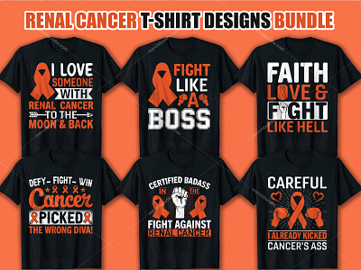 New Renal Cancer T Shirt Design Bundle. best custom t shirts branding bulk t shirts custom t shirts design graphic design illustration t shirt design free t shirt maker vector