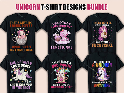 This is My New Unicorn T Shirt Design Bundle.