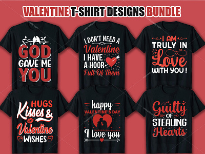 New Valentine T Shirt Designs Bundle