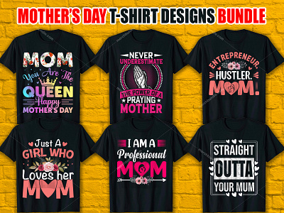 Mother's Day T Shirt Designs Bundle