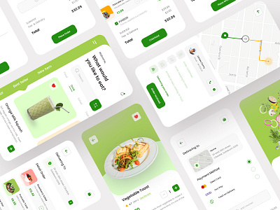 GFOOD - Food Delivery Mobile App app delivery app design food food app mobile app mobile app design mobile ui ui uidesign