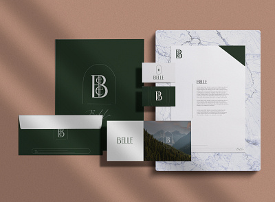 Belle Project brand identity branding design elegant graphic design logo luxury practice design simple
