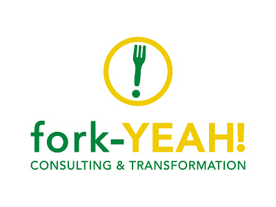 Fork-Yeah! Logo branding food industry icon logo logo design marks